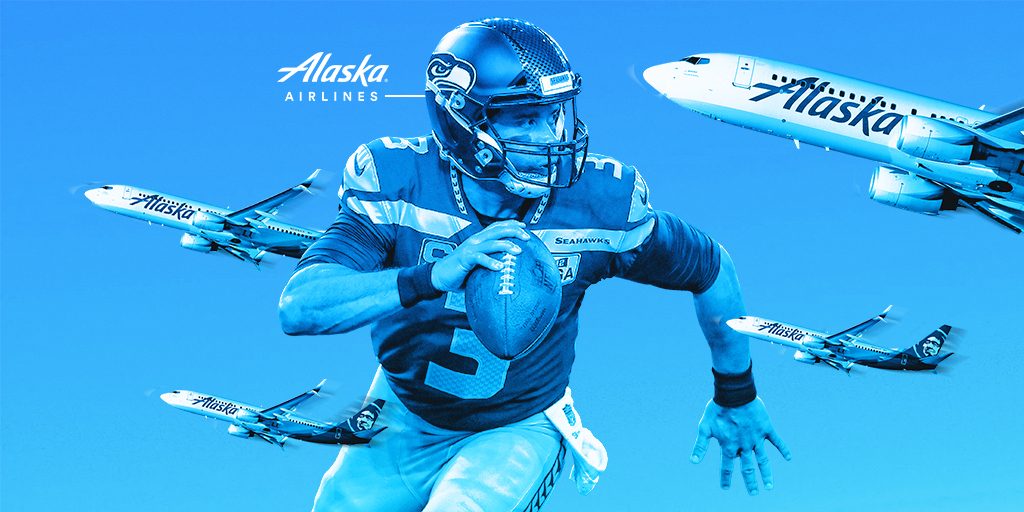 Alaska Airlines' new TV commercial with Seattle Seahawks QB