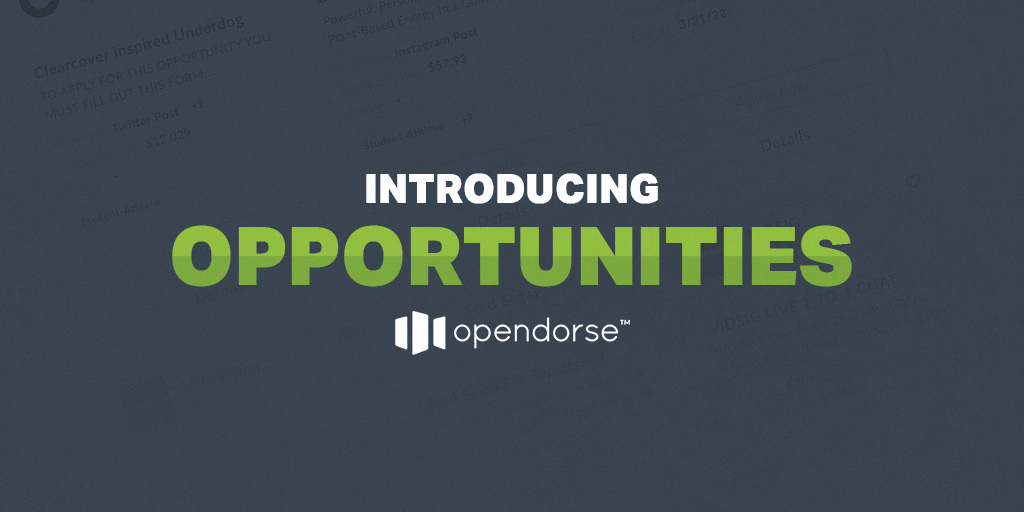 Introducing Opendorse Opportunities